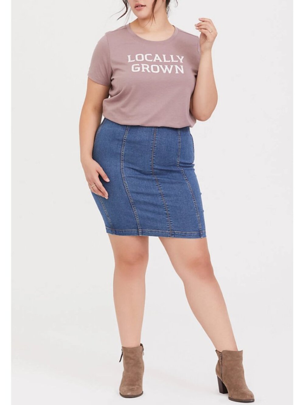 Torrid High Waist Stretchy Mini Denim Skirt 18